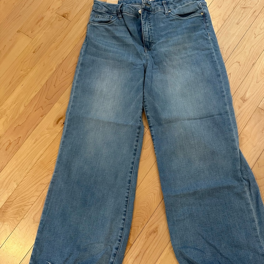 Kut from the Kloth wide leg Classic Blue Denim Jeans size 12
